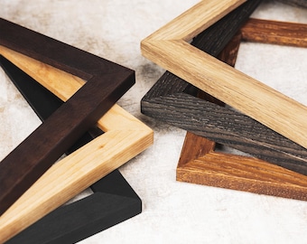 Handmade Birch or Oak Picture Frame: Wood Photo Frame, Gallery Wall Decor, Custom Sizes.