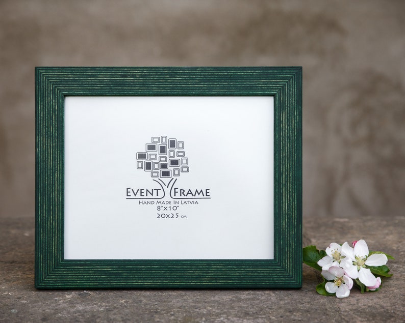 Green Picture Frame Wooden Handmade Frame Rustic Frame 4x4 | Etsy UK