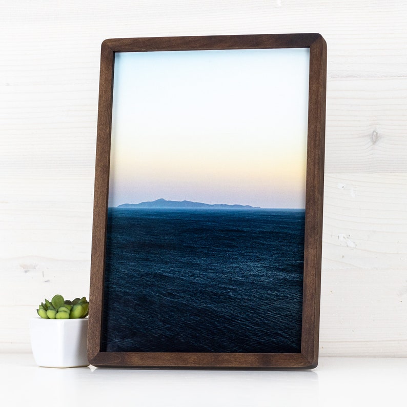 Thin Edge Round Corner Frames, Solid Birch Hardwood Custom Size Frame, Handmade Museum Quality, Color of Your Choice A1 A2 12x16 16x20 20x30 zdjęcie 6