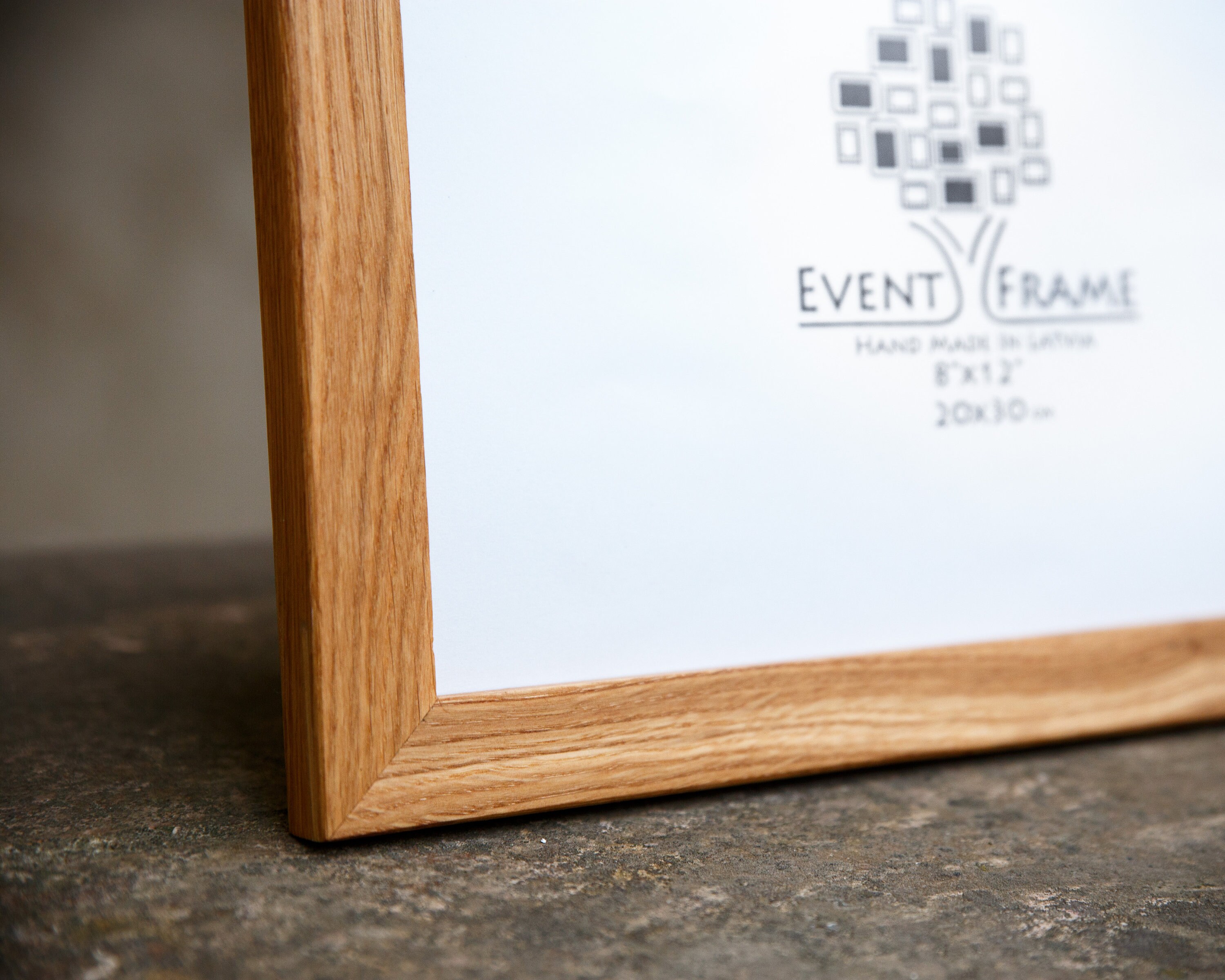 Oak Wooden Picture Frame With Moulding 25 mm