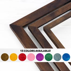 Kleurrijke berkenfotolijst: aangepaste formaten, museumkwaliteit, plat profiel, 3 breedtekeuzes!