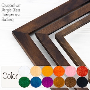 Handmade Birch Hardwood Picture Frame: Custom Sizes, Museum Quality