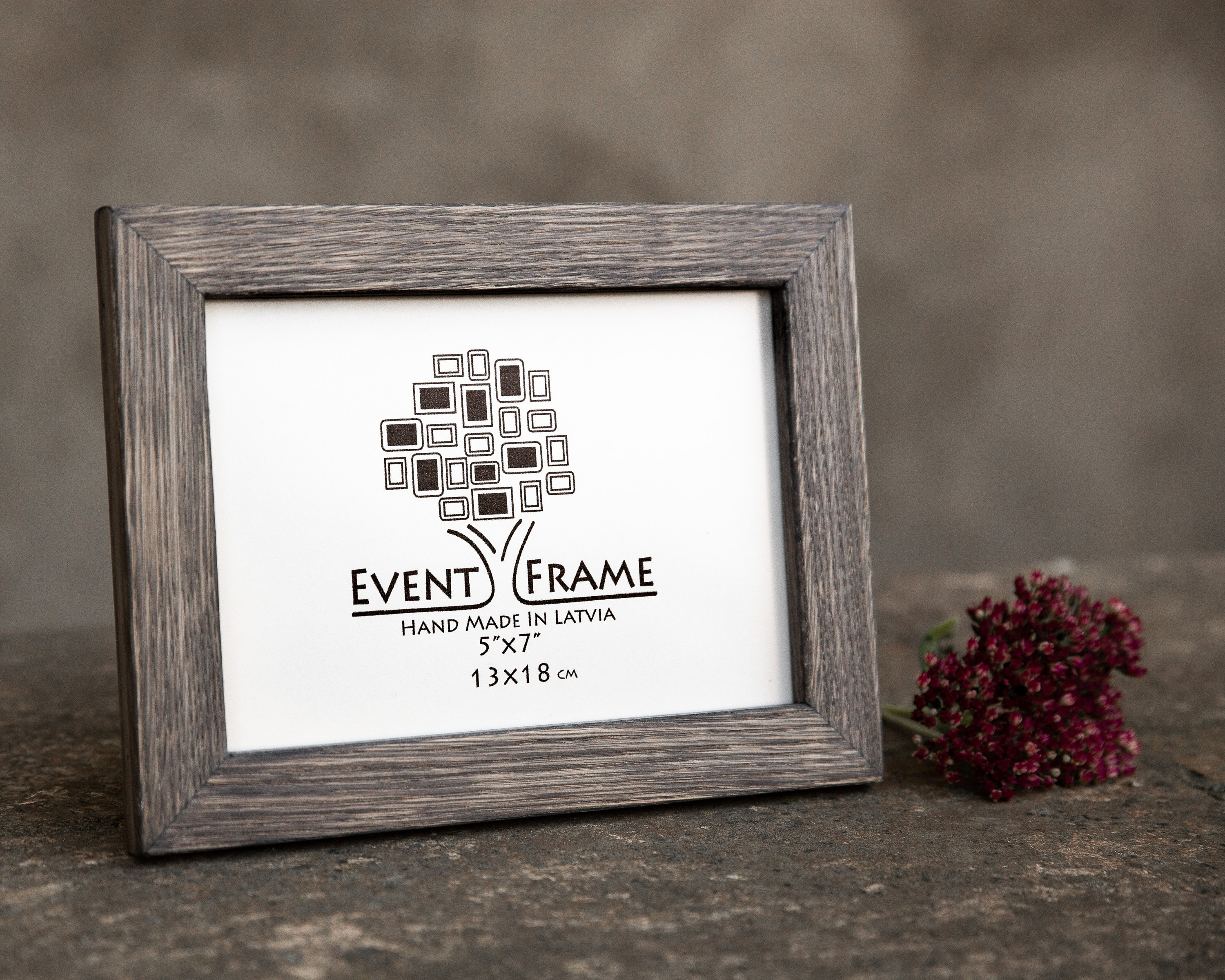 Black Oak Wood Picture Frame Rustic Wooden Photo Frame Etsy