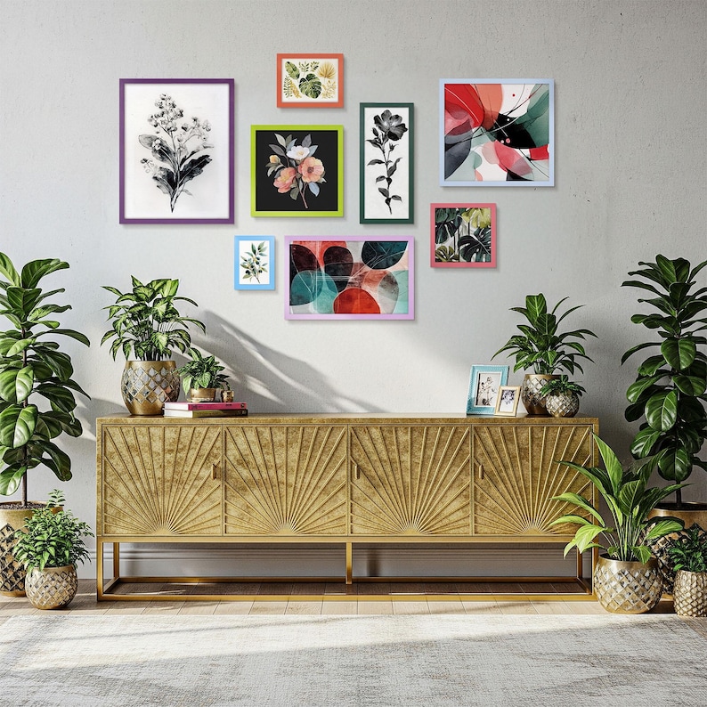 Colorful Picture Frames Custom Size, Vibrant and Pastel Thin Frames for ...