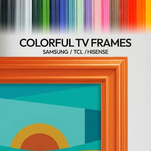 Colorful Wooden frames for Samsung The Frame, Hisense & TCL NXTVISION –  Custom TV Bezel