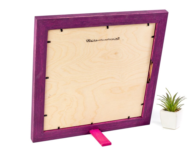 Purple Picture Frame Wood Photo Booth Frame Gallery Wall Etsy Canada