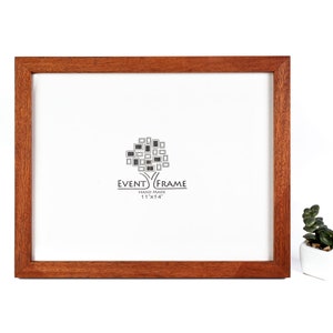 Marco de imagen de arte de pared de madera dura Sapele, marco de póster de estilo moderno, cualquier tamaño 8x10, 11x14, A5, A4, A3, 10x12, 8,5x11, 8x12, 5x7, 4x6, 8x8