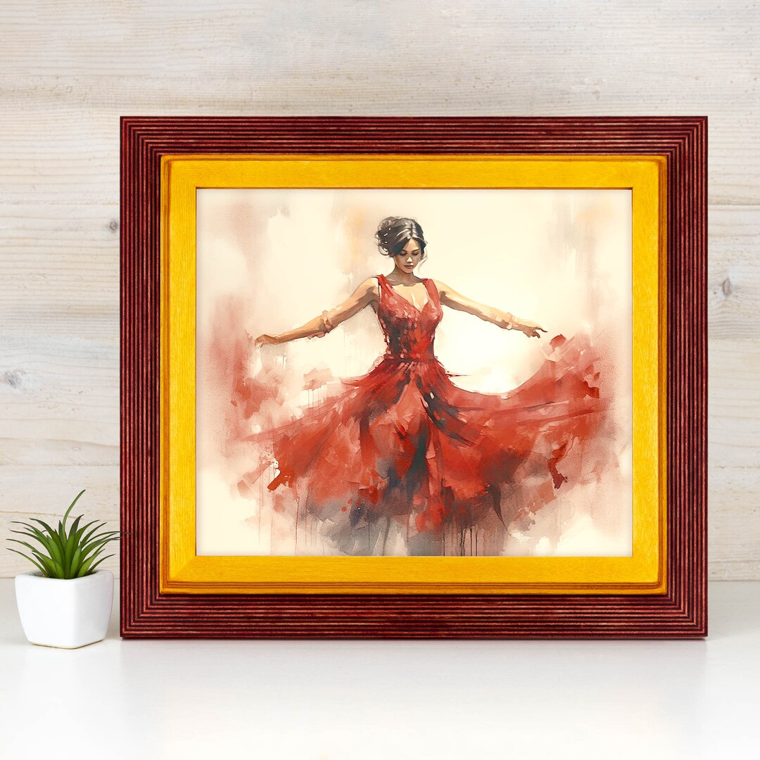 Red and Yellow Wooden Picture Frame: Modern Two Tone Photo Frame - Etsy