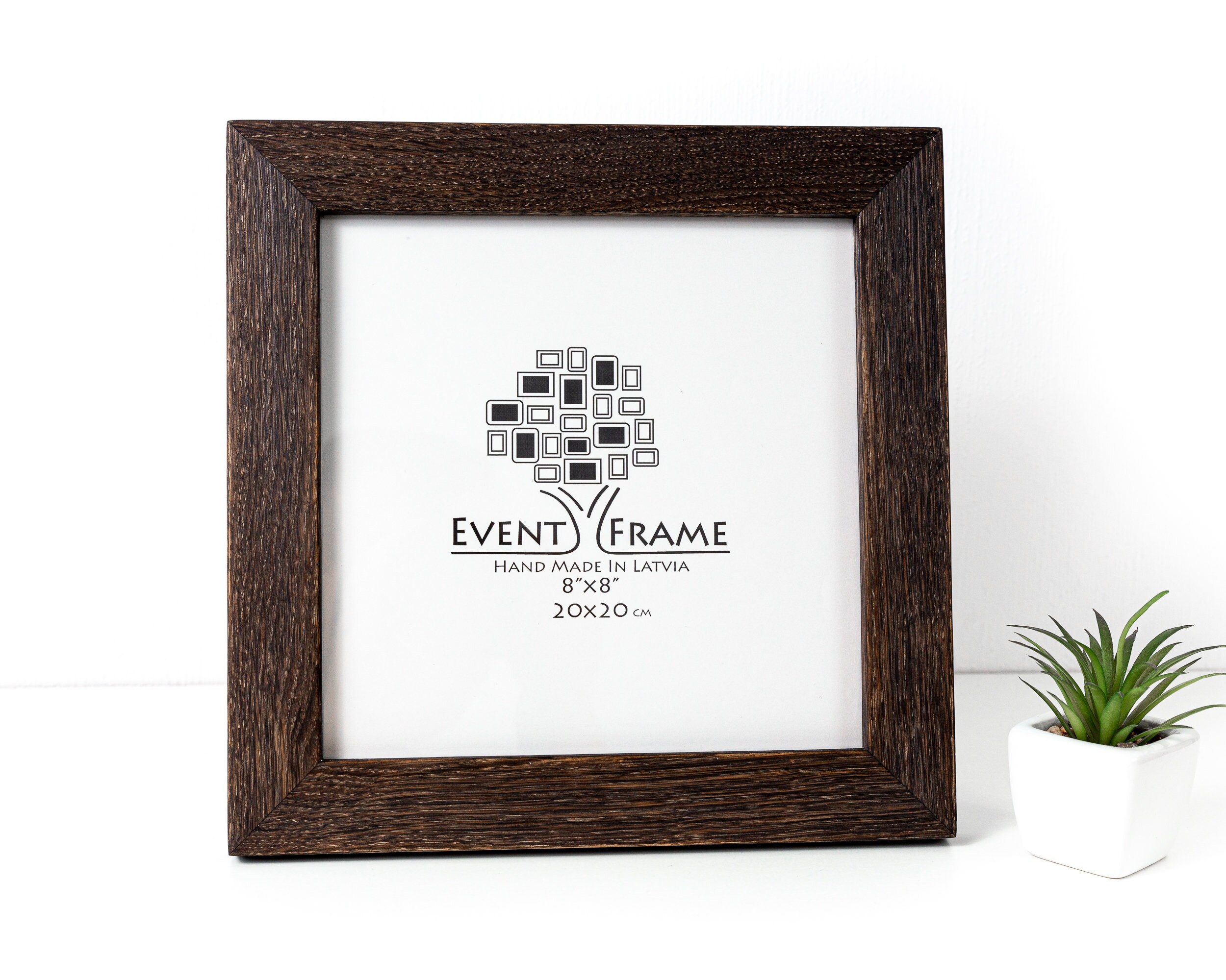 Black Oak Picture Frame Custom Sizes Wood Photo Frame Etsy
