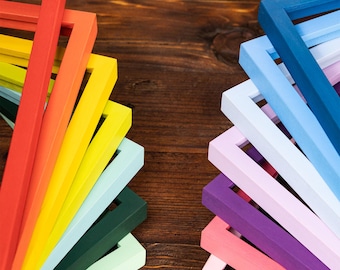Colorful Picture Frames Custom Size, Vibrant and Pastel Thin Frames For Kids