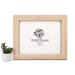Bleached Oak Wood Picture Frame, Shabby Chic Photo Frame, White Wooden Gallery Wall Frame A4, A3, A2, 5x7, 8x10, 11x14, 12x18, 16x20, 18x24