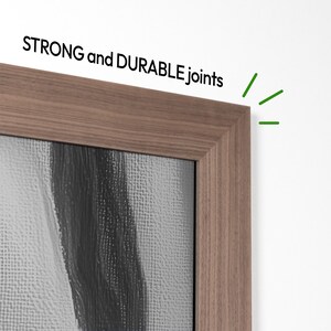 tv frame strong and durable joints, high quality tv bezel for Samsung The Frame tvs and TCL NXTFrame frames, custom made tv frames, natural wood veneer tv cover, black and white tv art, halloween tv art