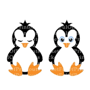 penguins, penguin SVG, PNG cut file