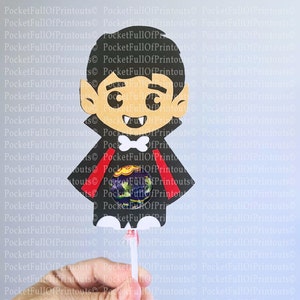 Digital Template - Vampire Lollipop holder -Cricut JOY Compatible