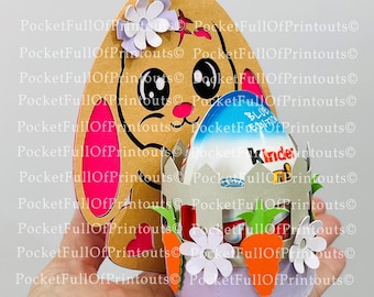 Digital Template - Bunny easter chocolate holder- Cricut JOY cOMPATIBLE