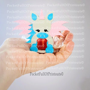 Digital SVG Template - Unicorn / Pegasus LINDT chocolate holders also available at www.pocketfullofprintouts.com