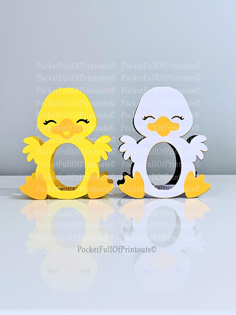 Modelli digitali per titolari di cioccolato Duckling Kinder Compatibile con Cricut JOY immagine 2