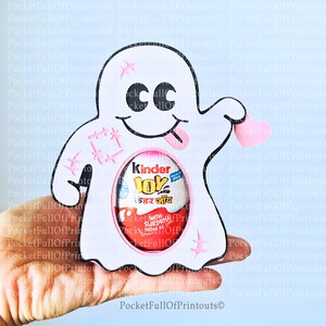 Modello digitale Ghost 2 per portauova di cioccolato - Compatibile con Cricut Joy (cuore opzionale)
