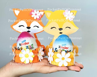 Modelli di portacioccolatini Spring Woodland Fox per contenere 5 tipi di cioccolato