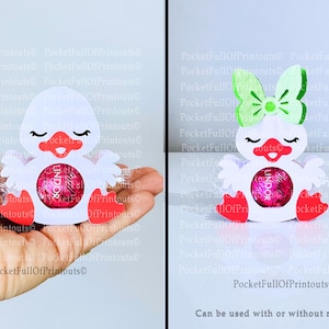Modelos digitais para porta-chocolates Patinho LINDT - Compatível com Cricut JOY