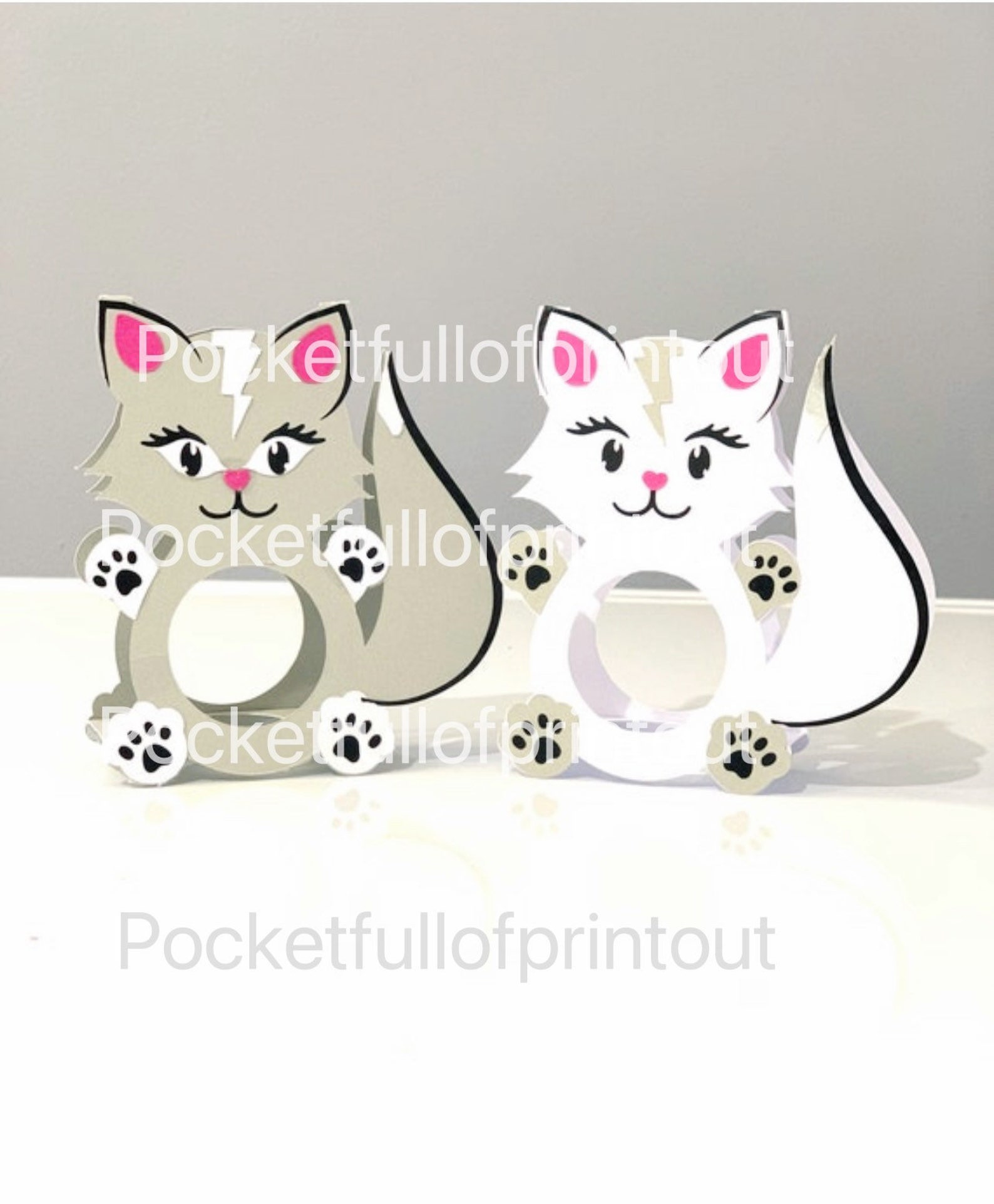 Cat/kitten LINDT Chocolate Holder Also Available at Etsy