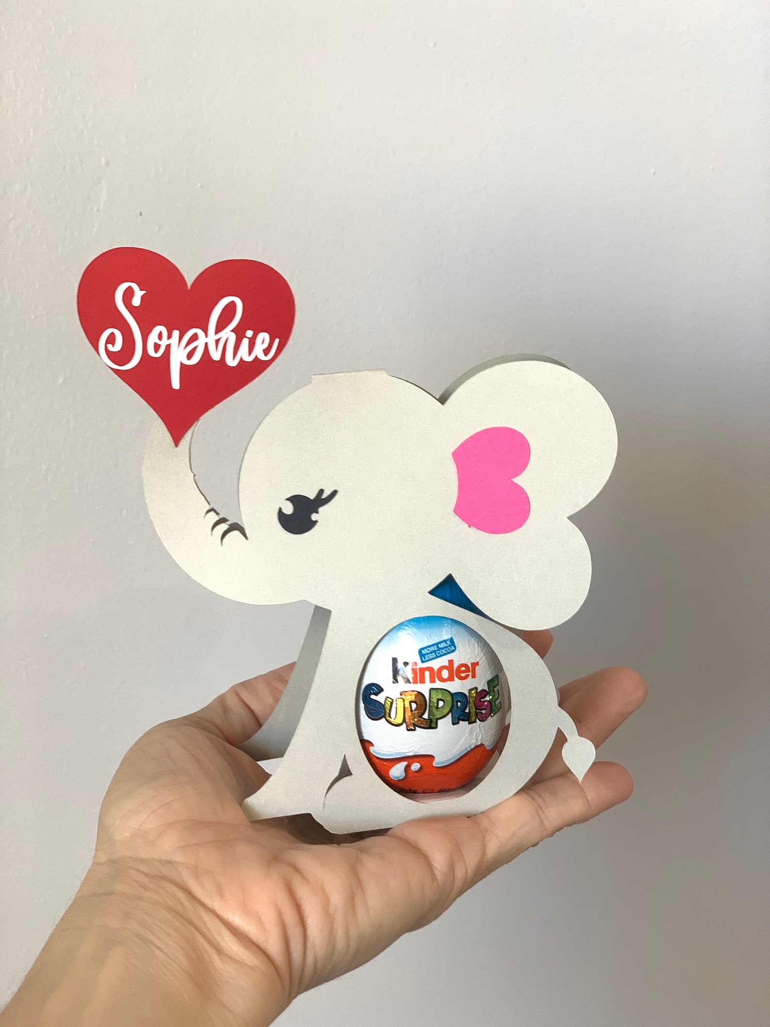 Elephant Kinder Surprise chocolate holders