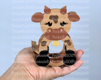 Modèle numérique pour porte-œufs Cow CREME - Cricut JOY Compatible