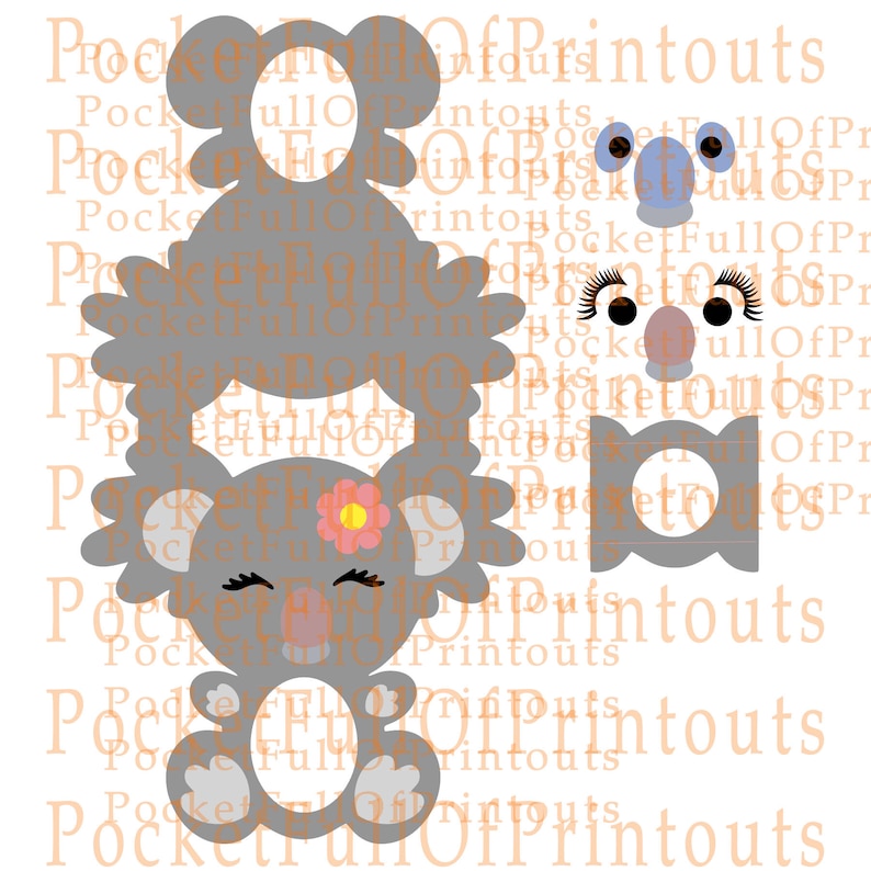 Koala Kinder Surprise holder including a few different face options
