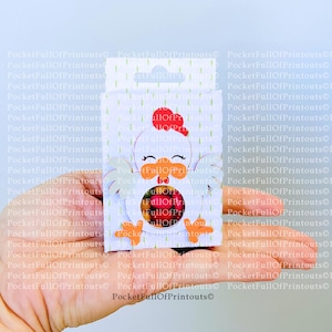 Le modèle SVG numérique de boîte de bonbons Chicken Tic Tac (PAS pour JOY Machine) comprend du texte, un modèle de boîte et un modèle de poulet