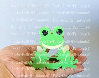 Modèle numérique - Porte-chocolat Frog LINDT - Cricut JOY Compatible