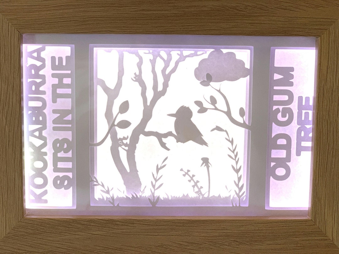 Kookaburra Shadow Box Digital Templates SVG, PNG - Etsy UK