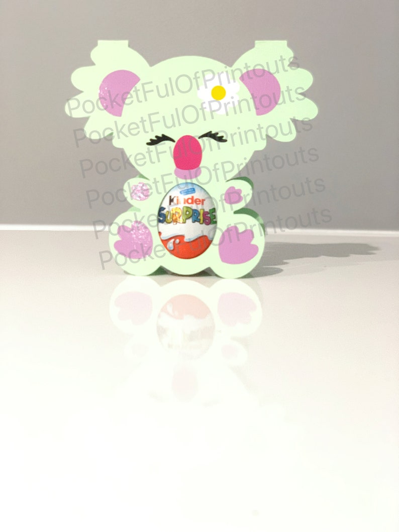 Koala Kinder Surprise holder including a few different face options