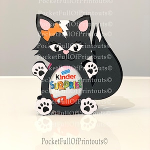 Modello SVG digitale - gatto/gattino Kinder Porta sorpresa