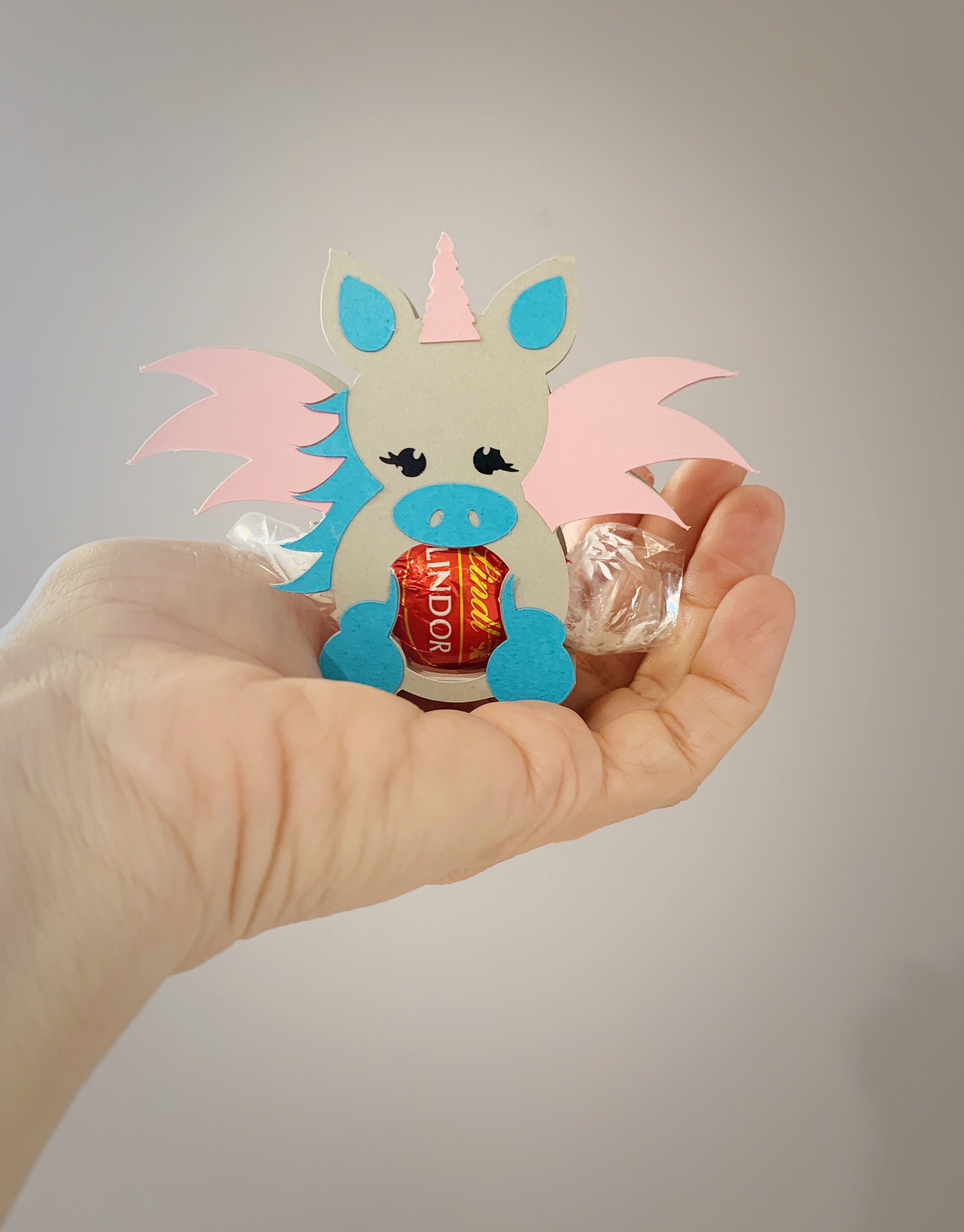 Unicorn / Pegasus LINDT Chocolate Holders Also Available at Etsy