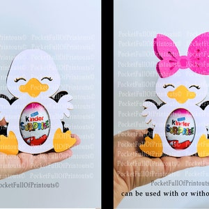 Modelli digitali per titolari di cioccolato Duckling Kinder Compatibile con Cricut JOY immagine 1