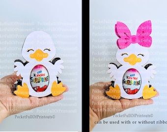 Digital templates for Duckling Kinder chocolate Holders - Cricut JOY Compatible