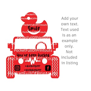 Duck Duck Tag - including upload instructions and optional facebook/instagram logos