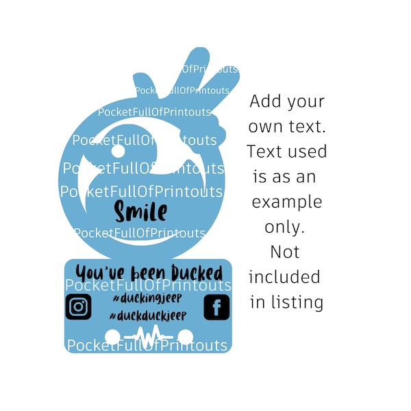Duck Duck Tag ...improved files with facebook and instagram logos and upload instructions