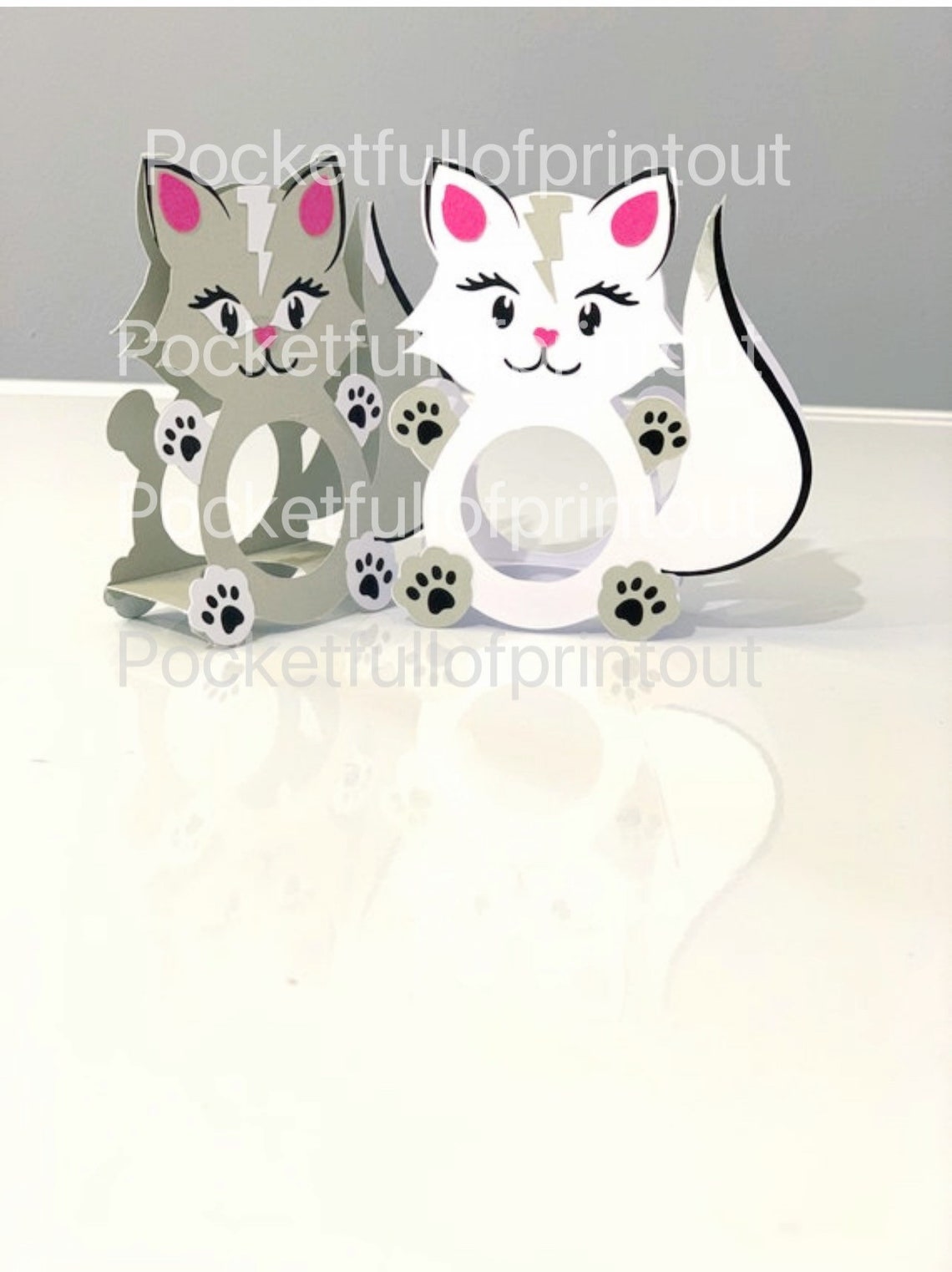 Cat/kitten LINDT Chocolate Holder Also Available at Etsy