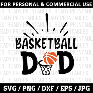 Basketball Dad SVG, Basketball Svg, Png, Sports Svg, Funny Basketball Svg, Basketball Designs, Svg Files for Cricut, Silhouette