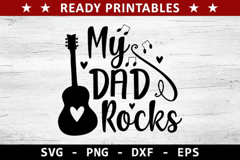 Download My Dad Rocks Svg Fathers Day Svg Dad Svg Bonus Dad Svg | Etsy