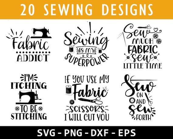 Sewing SVG Bundle: Crafting Designs (Digital Download)