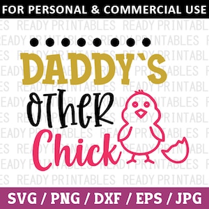 El otro pollito de papá SVG, Bebé SVG, PNG, Recién nacido SVG, Bebé niño SVG, Bebé niña SVG, Mono de bebé SVG, Archivos SVG para Cricut, Silueta