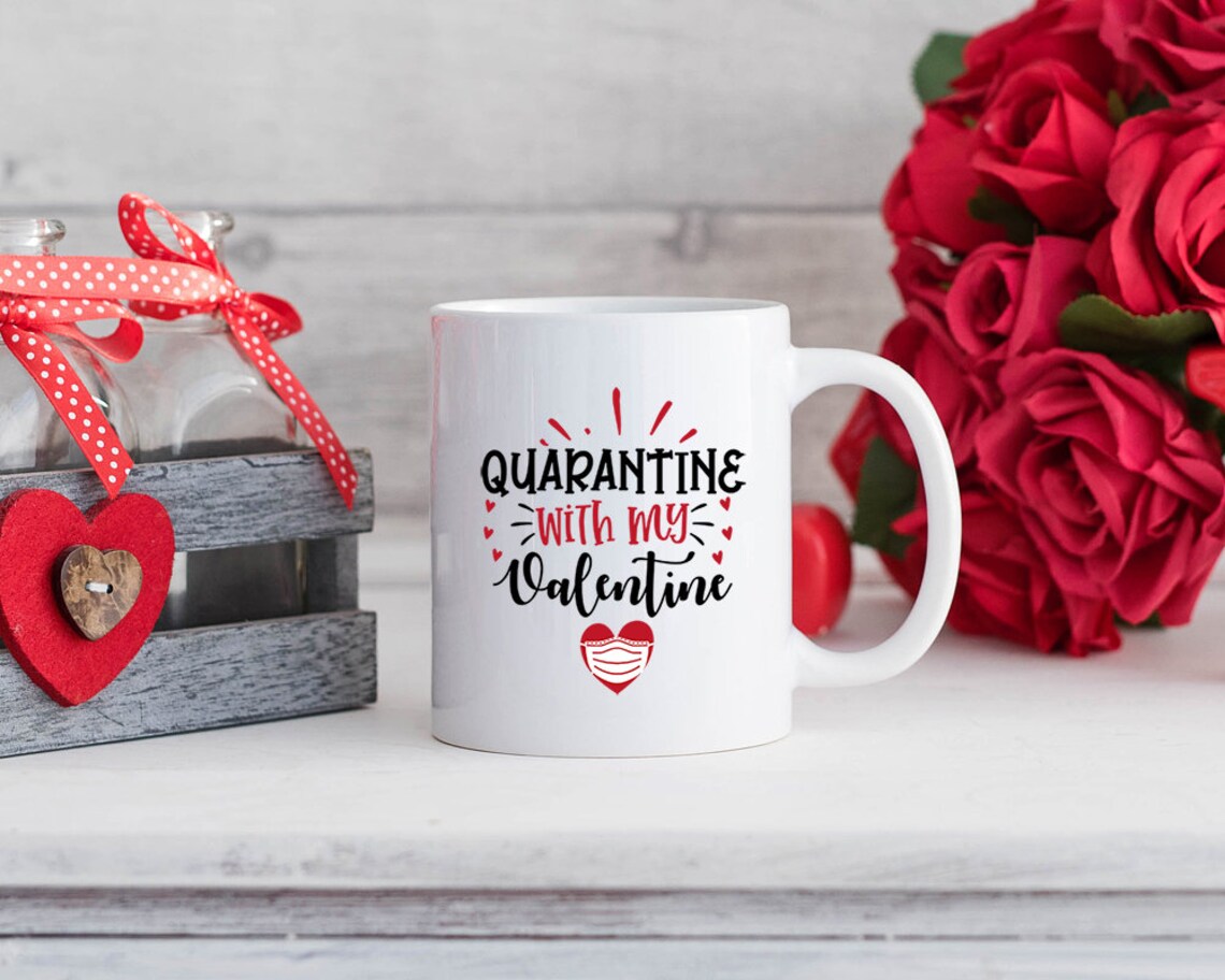 Download Quarantine With My Valentine Svg Hearts Svg Valentines | Etsy