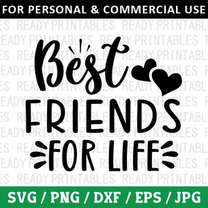 Beste Freunde für das Leben SVG, Freunde zwart, Png, beste Freunde zwart, BFF svg, Freunde Shirt Dxt, Dxf-Dateien für Cricut, Silhouette