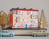 Handmade from Ukraine Khrushchyovka Brezhnevka Lamp Soviet House Nightlight Lighted Putz House Miniature Architectural Model