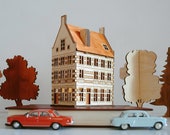 Scandinavian Tealight House DIY Kit Laser Cut Model Lighted House 1 44 Miniature Putz House Christmas Decoration Constructor Toy