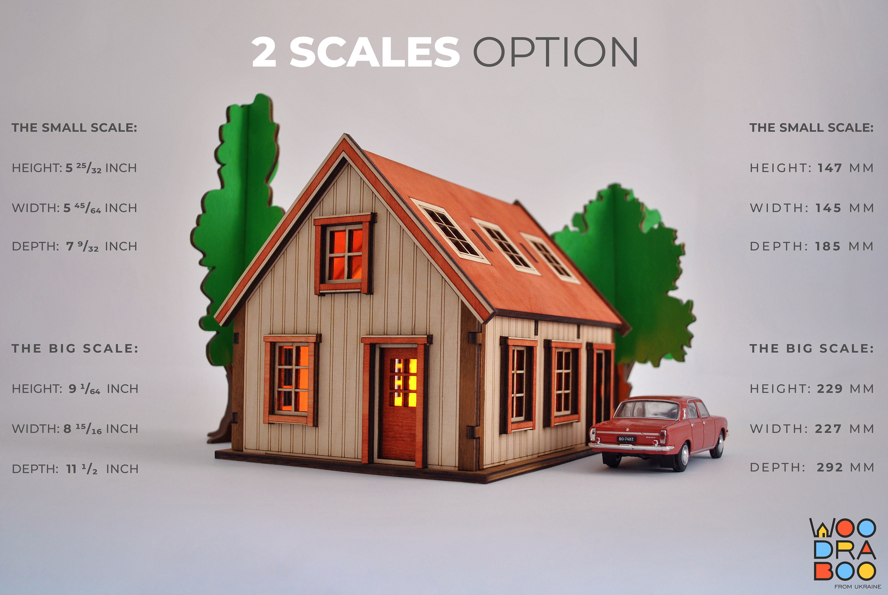 Little Laser Cut House 3d Model & Dollhouse Car Garage Kids / Toddler Building Toy Vector Pattern | Glowforge Project | SVG Digital Plans