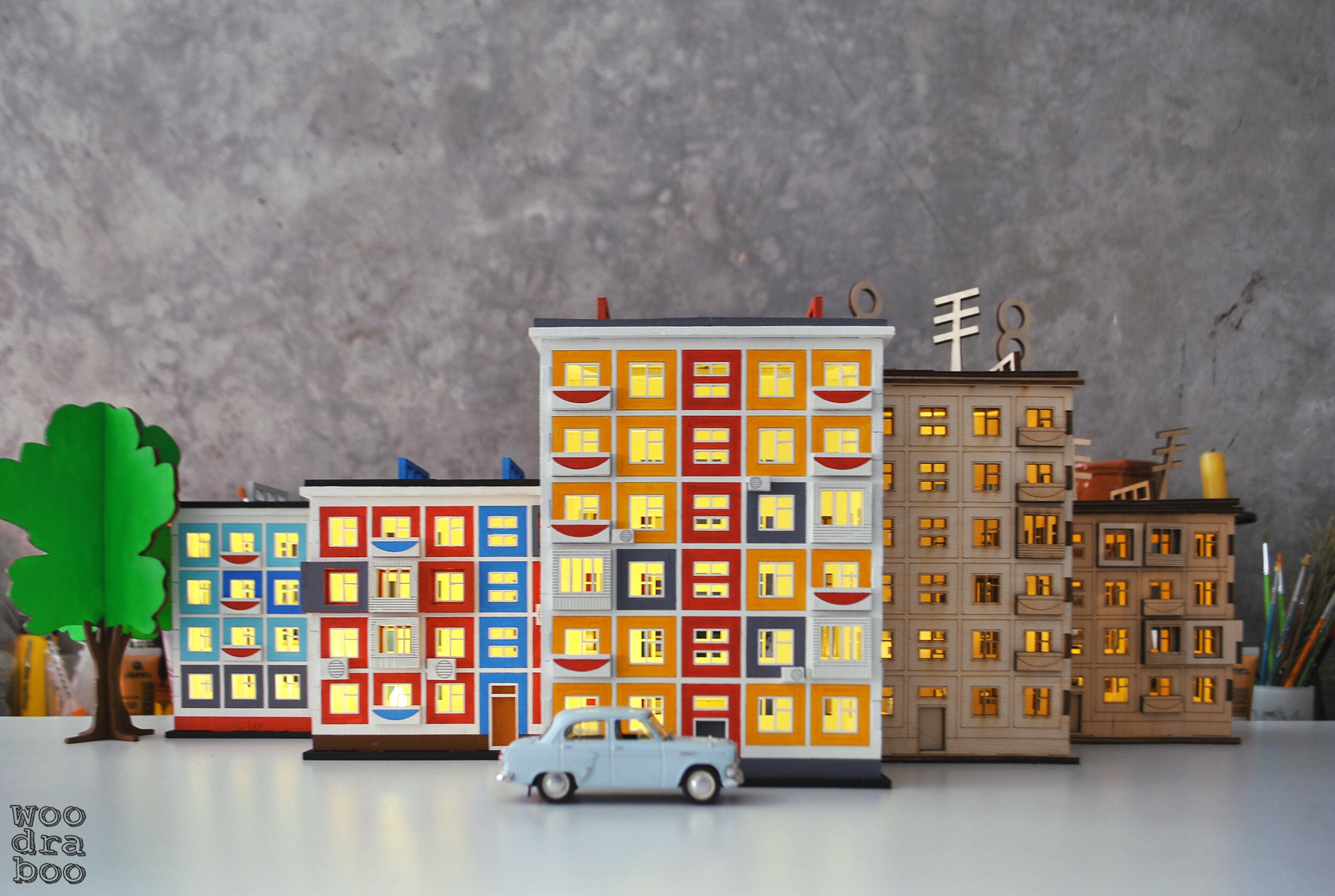 Khrushchyovka DIY Panel Block House kit Dollhouse for Boys Etsy