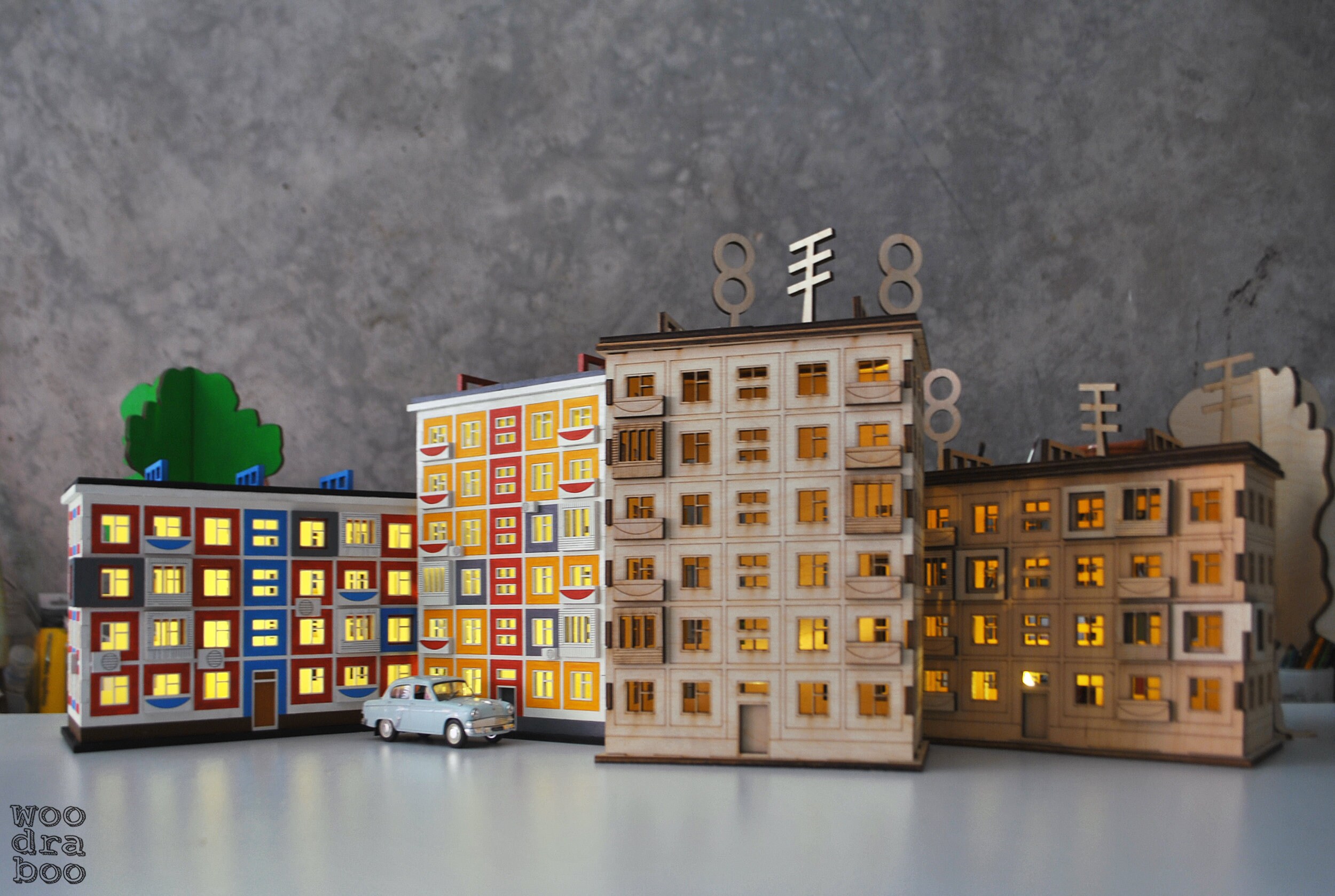 Khrushchyovka DIY Panel Block House kit Dollhouse for Boys Etsy